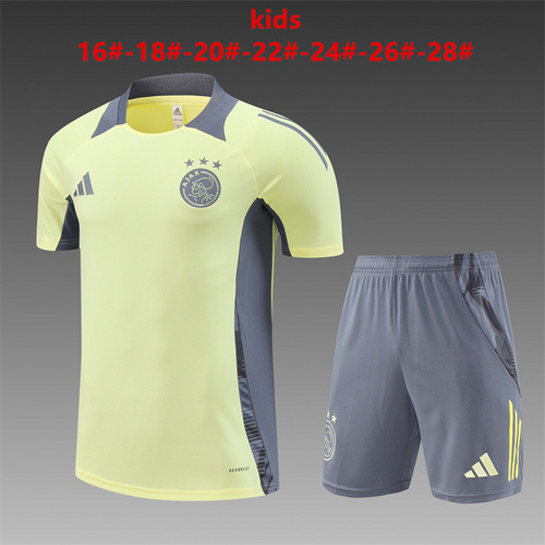 24/25 Ajax light yellow kid Training Kits - Image 1