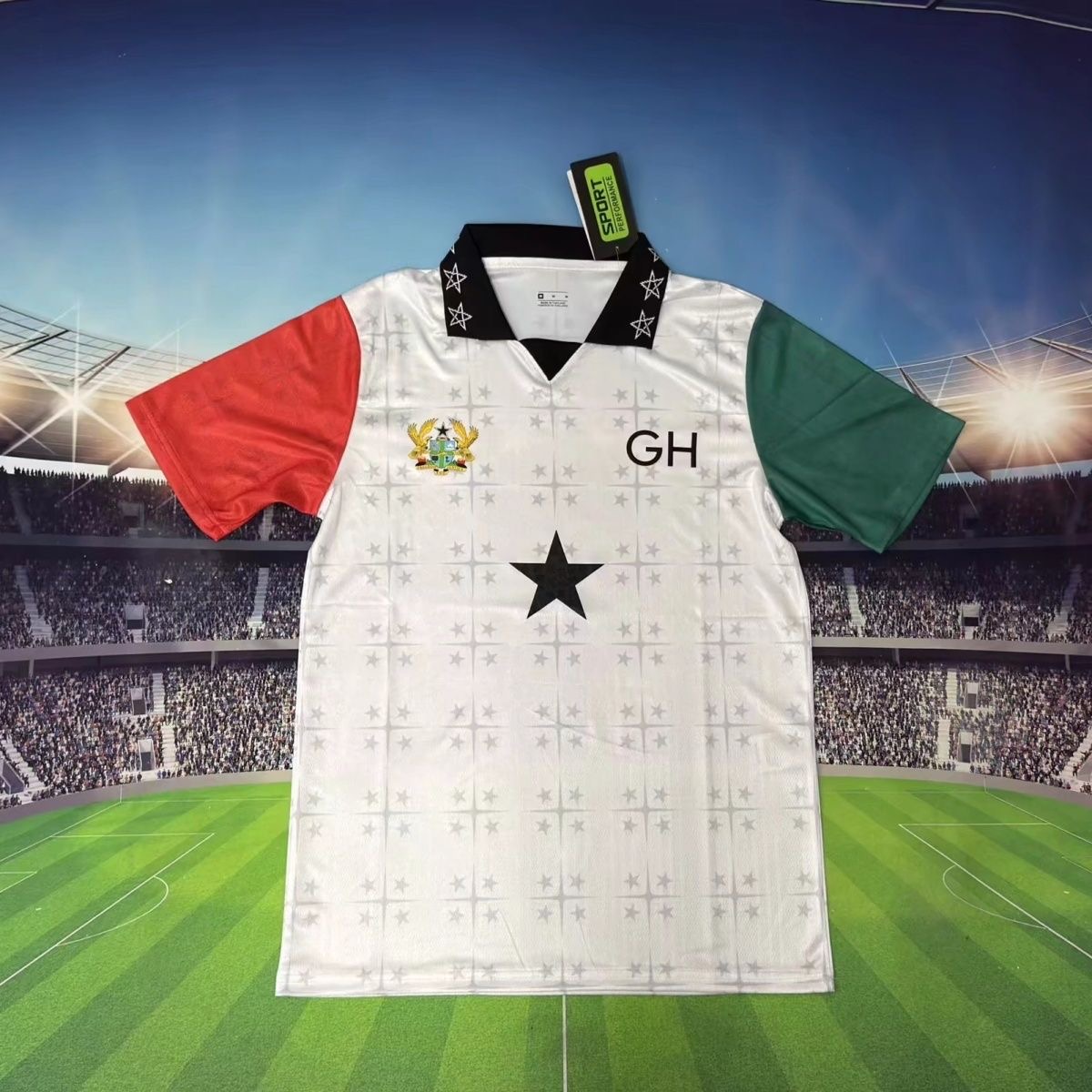 Fan version 26/27 Ghana training jersey white - Image 1