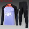 24/25 Liverpool half zip tracksuit light purple - Image 4