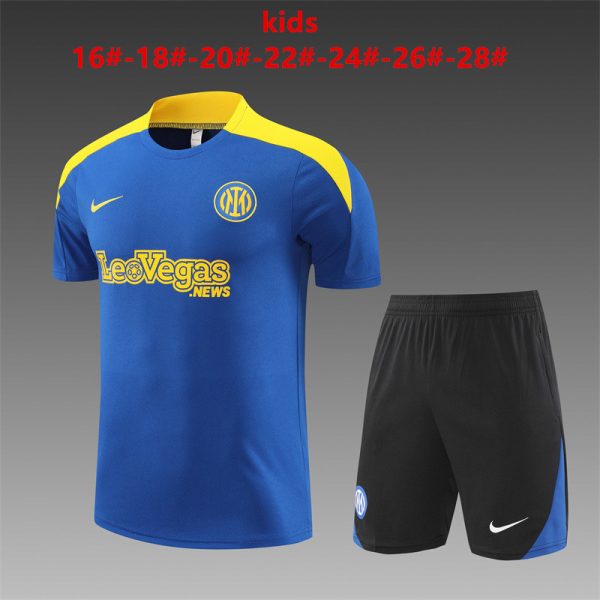 24/25 Inter Milan Color Blue Kid Training Kits - Image 2