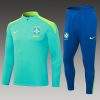 24/25 Brazil light green half zip tracksuit - Image 10