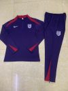 24/25 England purple half zip Tracksuit - Image 16