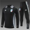 24/25 Italy half zip Tracksuit black - Image 6