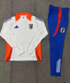 24/25 Japan white Kid half zip Tracksuit - Image 2