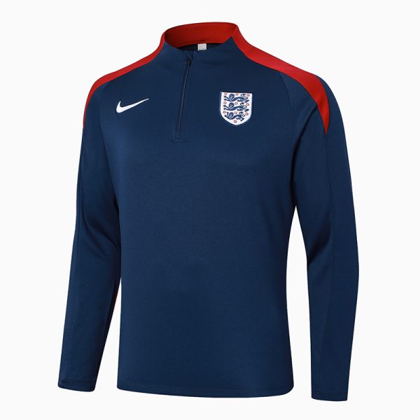 24/25 England royal blue half zip Tracksuit - Image 10