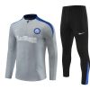 24/25 Inter Milan Light gray half zip Tracksuit - Image 14