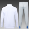 25/26 Half Bayern White Retro Edition (Blue Edge) Tracksuit - Image 2