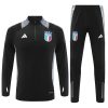 24/25 Italy half zip Tracksuit black - Image 3