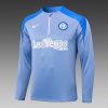 24/25 Inter Milan grey color blue half zip Tracksuit - Image 3