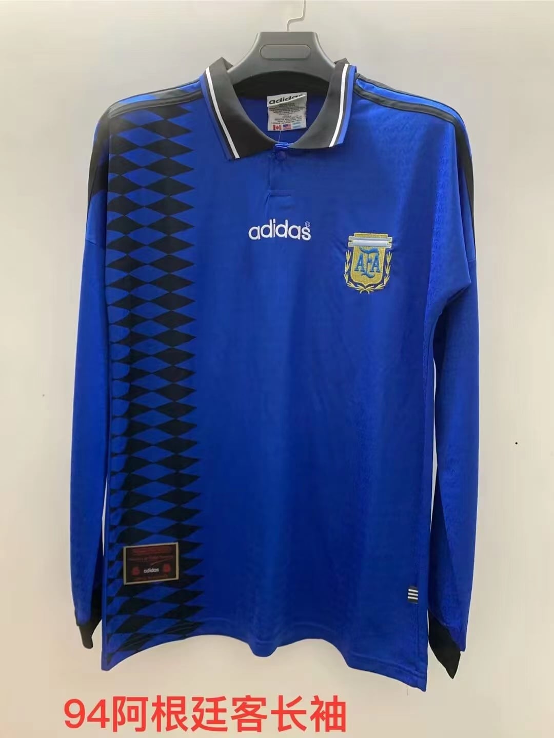 Retro 1994 Argentina Home Long Sleeve - Image 1