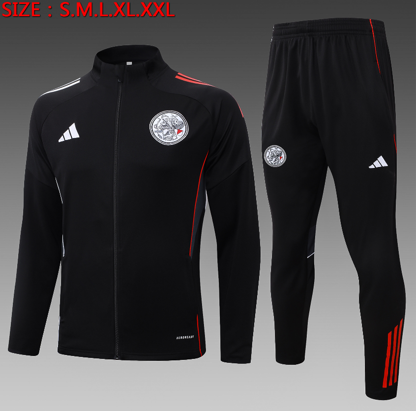 25/26 Ajax Black Jackets sets - Image 1