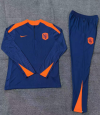 24/25 Netherlands royal blue Kid half zip Tracksuit - Image 2