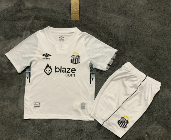 Kids kits Santos home have Spotify Logo Text24/25 - Image 1