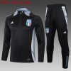 24/25 Italy half zip Tracksuit black - Image 18
