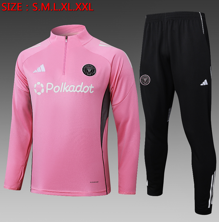 25/26 Half Miami Pink Tracksuit - Image 1