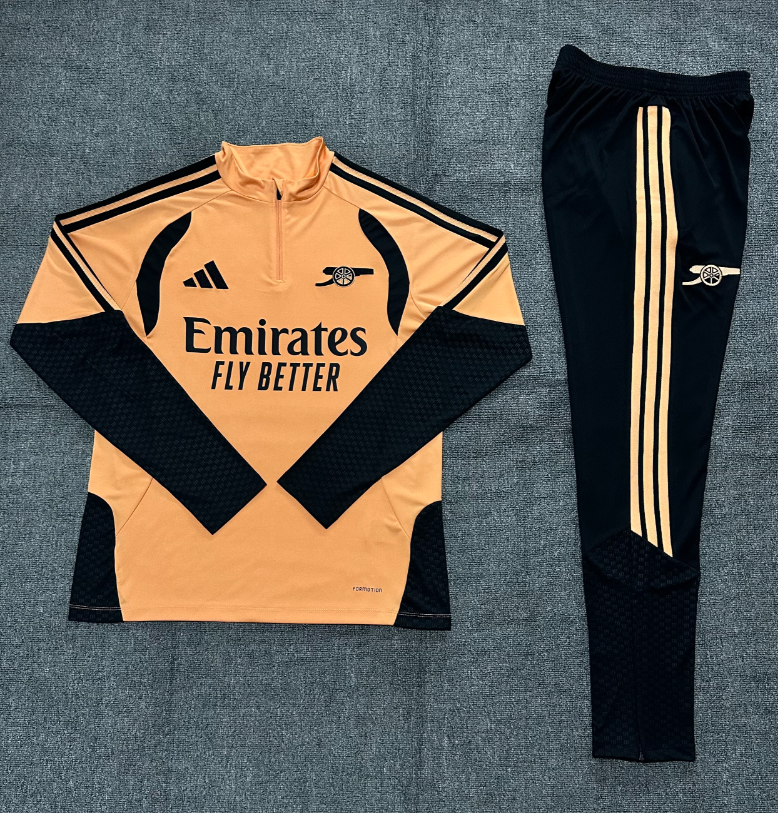26/27 Kids Half Pull Arsenal Orange Tracksuit - Image 1