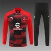 24/25 Ac Milan red half zip Tracksuit - Image 3