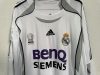 Retro 06/07 Real Madrid Home Long sleeve - Image 7