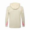 24/25 PSG Apricot half zip Hooded Jacket - Image 4