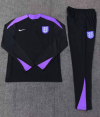 24/25 England black Kid half zip Tracksuit - Image 2