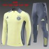 24/25 Ajax light yellow half zip kids Tracksuit - Image 2