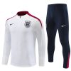 24/25 England White half zip Tracksuit - Image 6