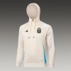 24/25 Argentina Beige half zip Hooded Jacket - Image 4