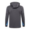 24/25 Tottenham dark gray half zip Hooded Jacket - Image 4