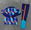 26/27 Half Pull Spanish Royal Blue Camouflage Style Tracksuit - Image 2