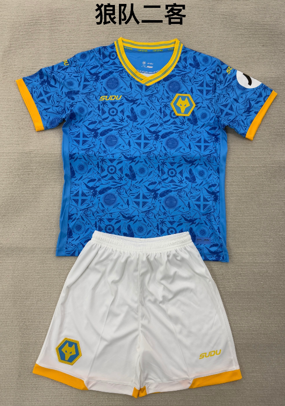 kids Kits 25/26 Wolves Second away - Image 1