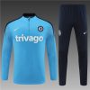 24/25 Chelsea light blue half zip Tracksuit - Image 4