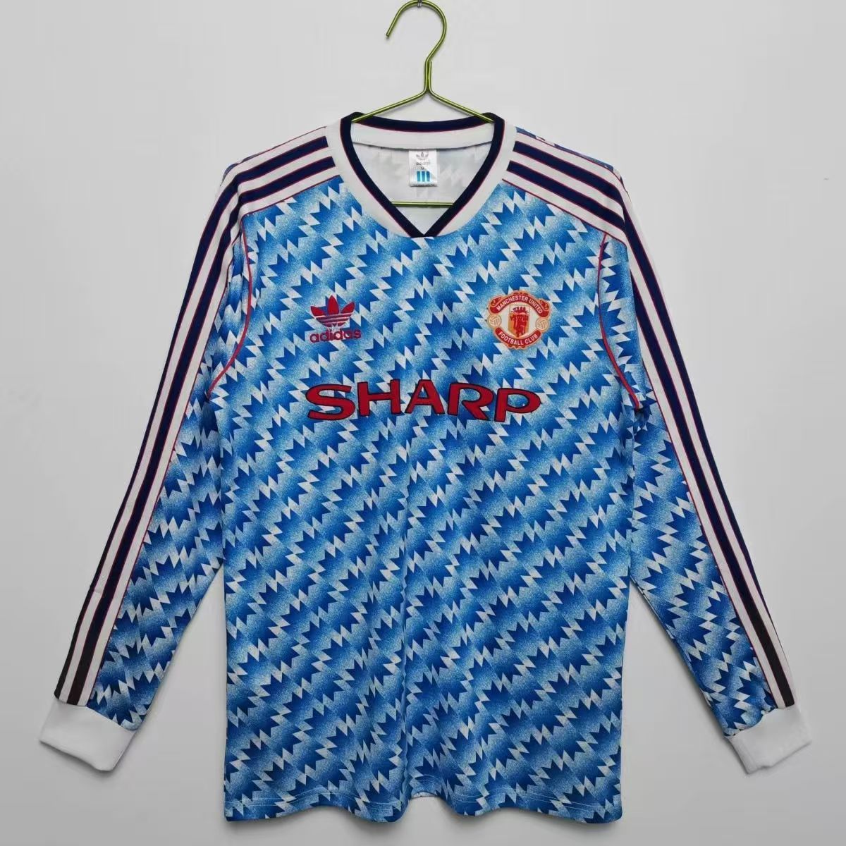 Retro 90/92 Manchester United away long sleeve - Image 1