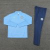 24/25 Manchester City Light Blue half zip Tracksuit Steel stamp - Image 18