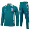 24/25 Italy half zip Tracksuit deep green - Image 16