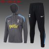 24/25 Tottenham dark gray half zip Hooded Jacket - Image 13