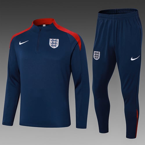 24/25 England royal blue half zip Tracksuit - Image 1