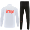 26/27 Adults Half Pull Netherlands White Tracksuit - Image 2