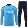 24/25 Chelsea light blue half zip Tracksuit - Image 3