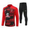 24/25 Ac Milan red half zip Tracksuit - Image 4