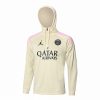 24/25 PSG Apricot half zip Hooded Jacket - Image 7