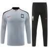 24/25 South Korea light grey half zip Tracksuit - Image 2