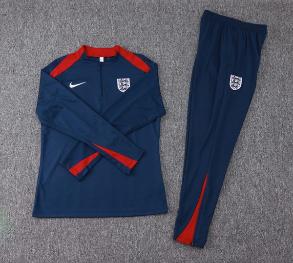 24/25 England royal blue half zip Tracksuit - Image 34