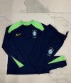 24/25 Brazil cyan half zip tracksuit - Image 2