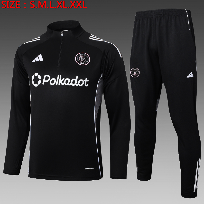 25/26 Half Miami Black Tracksuit - Image 1