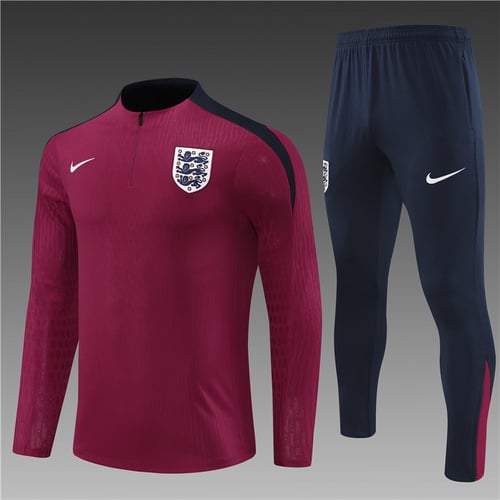 24/25 England red half zip Tracksuit - Image 1