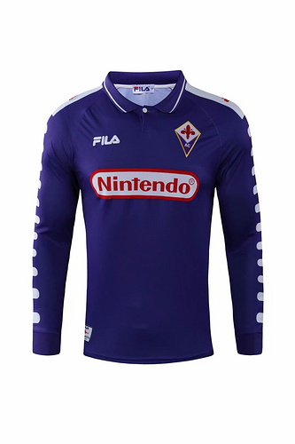 Retro 98/99 Fiorentina Home Long Sleeve - Image 1