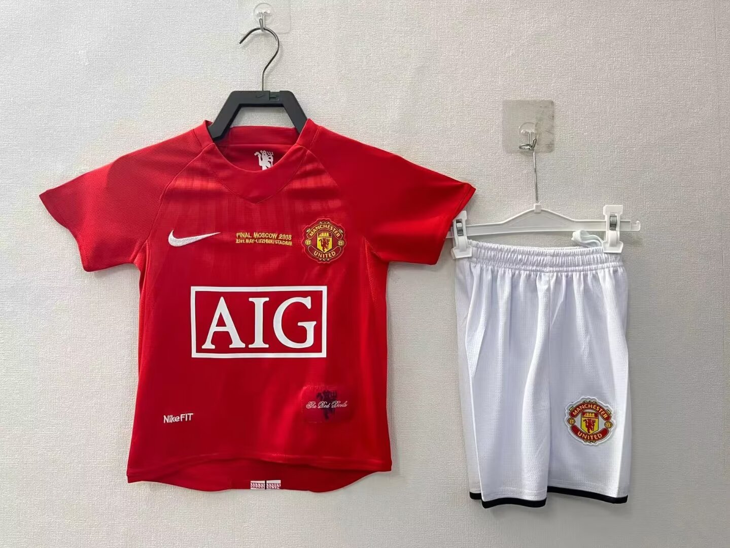 Retro kids kits 07/08 Manchester United Home - Image 1