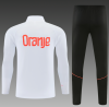26/27 Kids Half Pull Netherlands white Tracksuit - Image 2