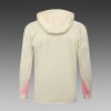 24/25 PSG Apricot half zip Hooded Jacket - Image 9