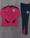 24/25 England red Kid half zip Tracksuit - Image 2